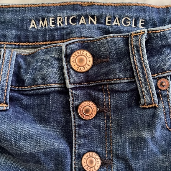 American Eagle Super Stretch Hi Rise Shortie Shorts Size 6 Exc. pre owned Cond. - Picture 5 of 5